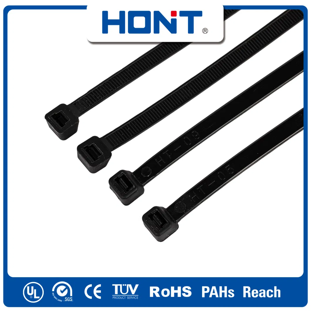 UV Black 7.2*350mm Cable Tie Accessories with 120lbs Tensile Strength