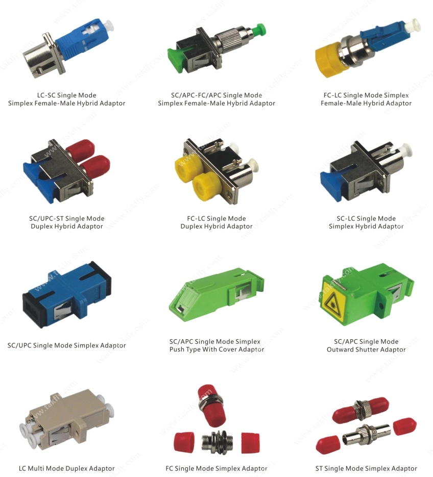 Sc APC to Sc APC Simplex Fiber Optic Shutter Adaptor with Flange