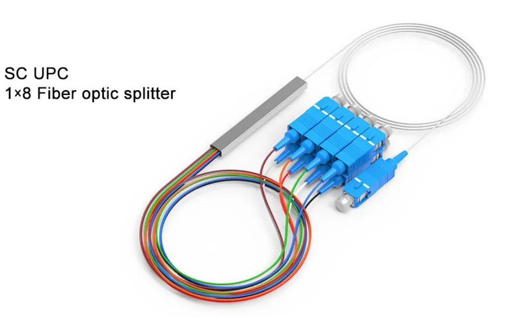 Optic Fiber Steel Tube 1*N 2*N N 2 4 6 8 12 16 32 64 Micro Type PLC Splitter Sc APC / Upc FTTH Fiber Splitter