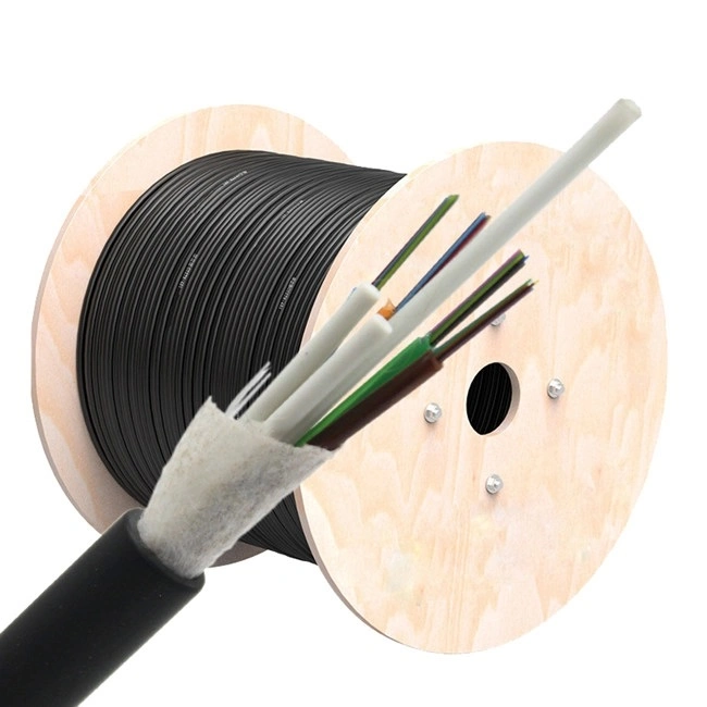 ADSS 6/8/12/24/48 Cores Fiber Optic Cables Sm Fiber G652D/B1.3 Underground HDPE Sheath Outdoor Cable