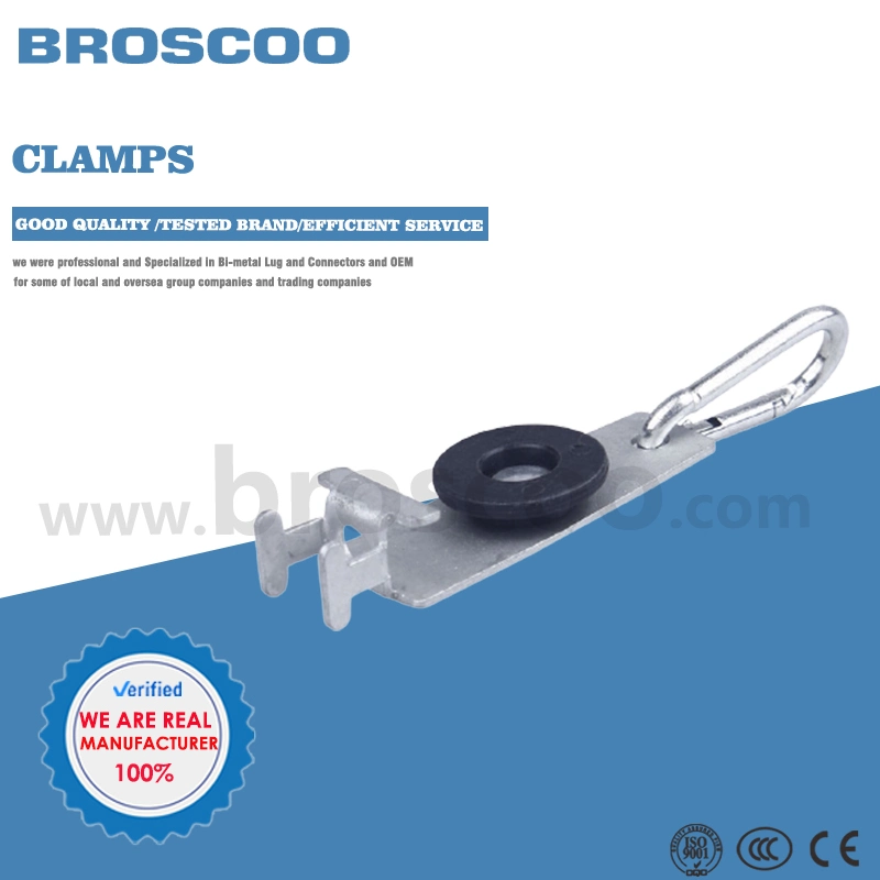 Flat Fiber Optic Drop Cable Tension Clamp