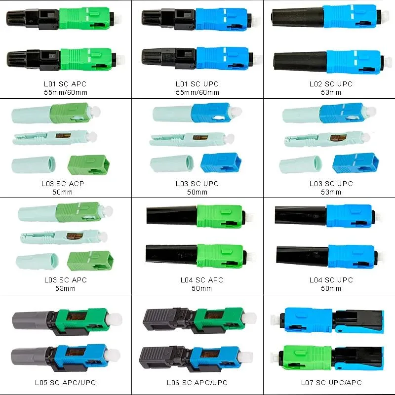Mechanical Fiber Optic Cable Connector Sc/APC Upc FTTH Drop Cable Fast/Quick Connector