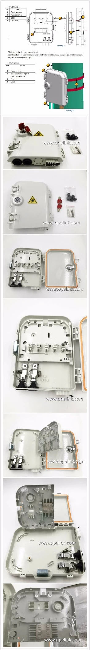 FTTH Fiber Optic Termination Distribution Box with Cheap Price