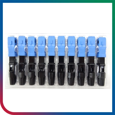 Surelink Fibre Optic Drop Cable Connector 50mm 60mm Quick Connector Assembly Sc Upc Sc APC Fiber Fast Optical Connector