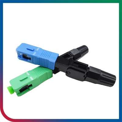 Surelink Fibre Optic Drop Cable Connector 50mm 60mm Quick Connector Assembly Sc Upc Sc APC Fiber Fast Optical Connector