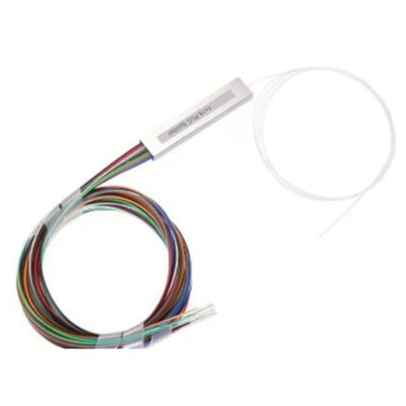 Color Ribbon 1&times; 32 Fiber Optic Splitter Steel Tube 0.9mm Single Mode No Connector