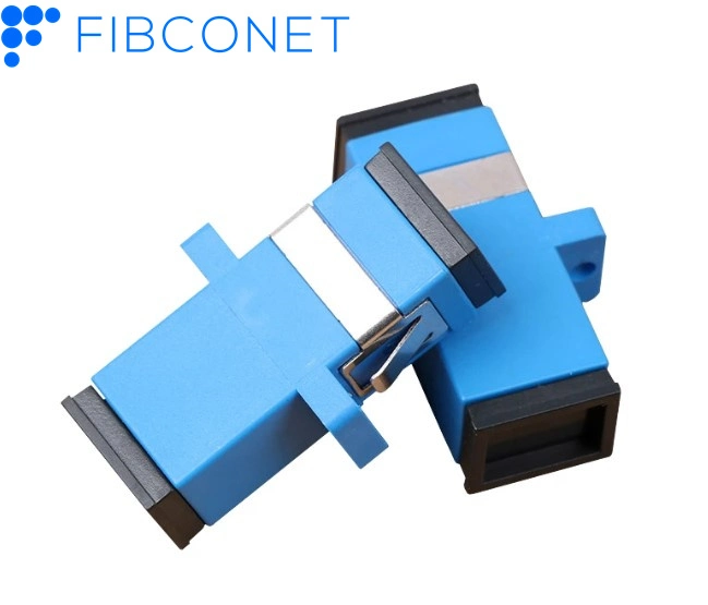 with Flange, The FTTH FTTX Simplex/Duplex Sc Upc Fiber Optical Adapte