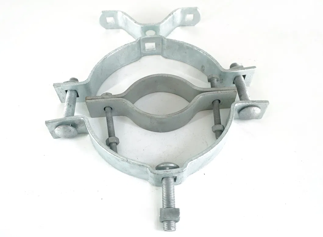 Hot DIP Galvanized Pole Band Mounting Clamp for Pole Line Hardware