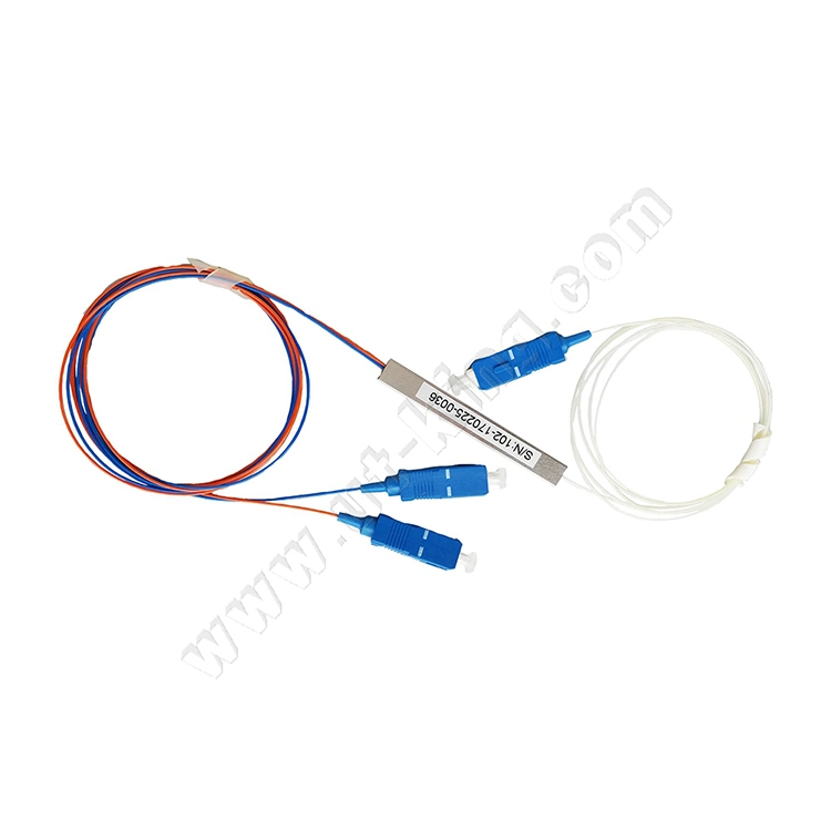 Most Popular Fiber Optic Steel Tube Sc/Upc Connector 1X2 Micro PLC Splitter