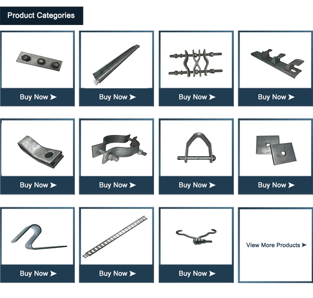 Hot DIP Galvanizing Metal Clamp for Pole Line Fixing