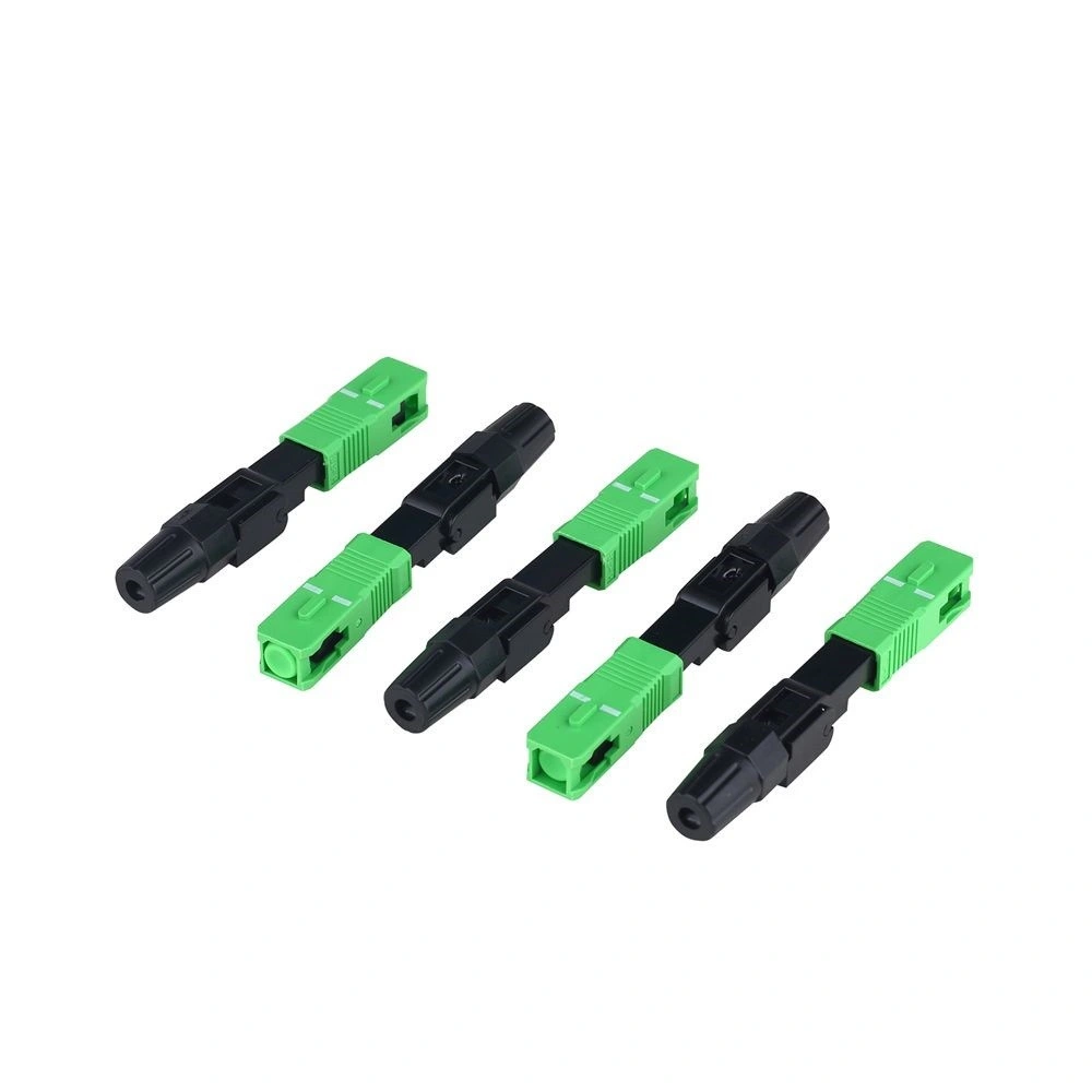 Sc/APC Fiber Fast Connector Sc Fiber Optical Mechanical Connector FTTH Scapc Quick Optic Fiber Connector