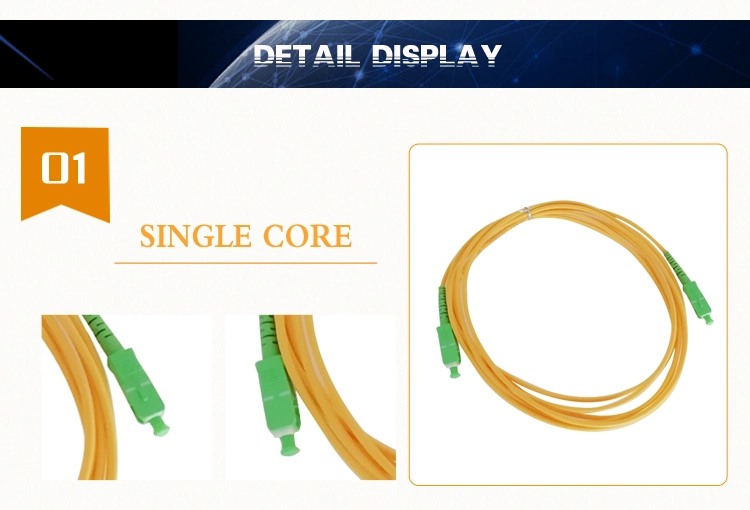 Fiber Optic Pigtail Sc/LC/FC/St Connector APC Upc Singlemode Multimode Patch Cord Cable