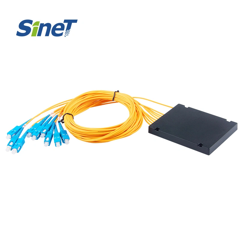 Passive Splitter Box Fiber Optics Sc Upc 1*4 PLC 1: 2 Fiber Splitter ABS Mini Box Fibre Optical PLC Splitter 1X2 2X16 2X32