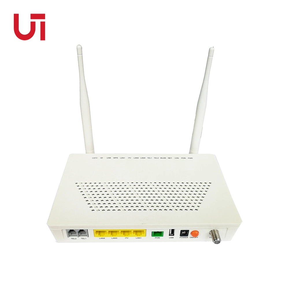 High Quality 4ge 2pots WiFi+CATV Gpon ONU for FTTH FTTB FTTX Network Gp4438