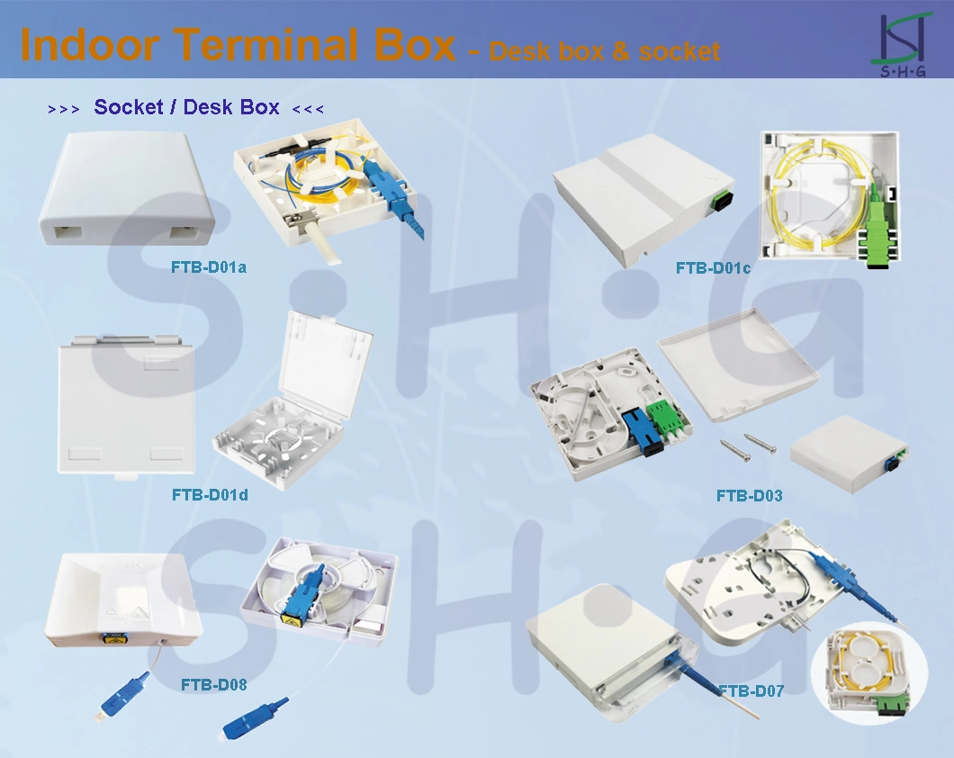 Factory Price 24/36/48/72 Sc/FC/St/LC Splice/Port Metal Optical Fiber Terminal Box