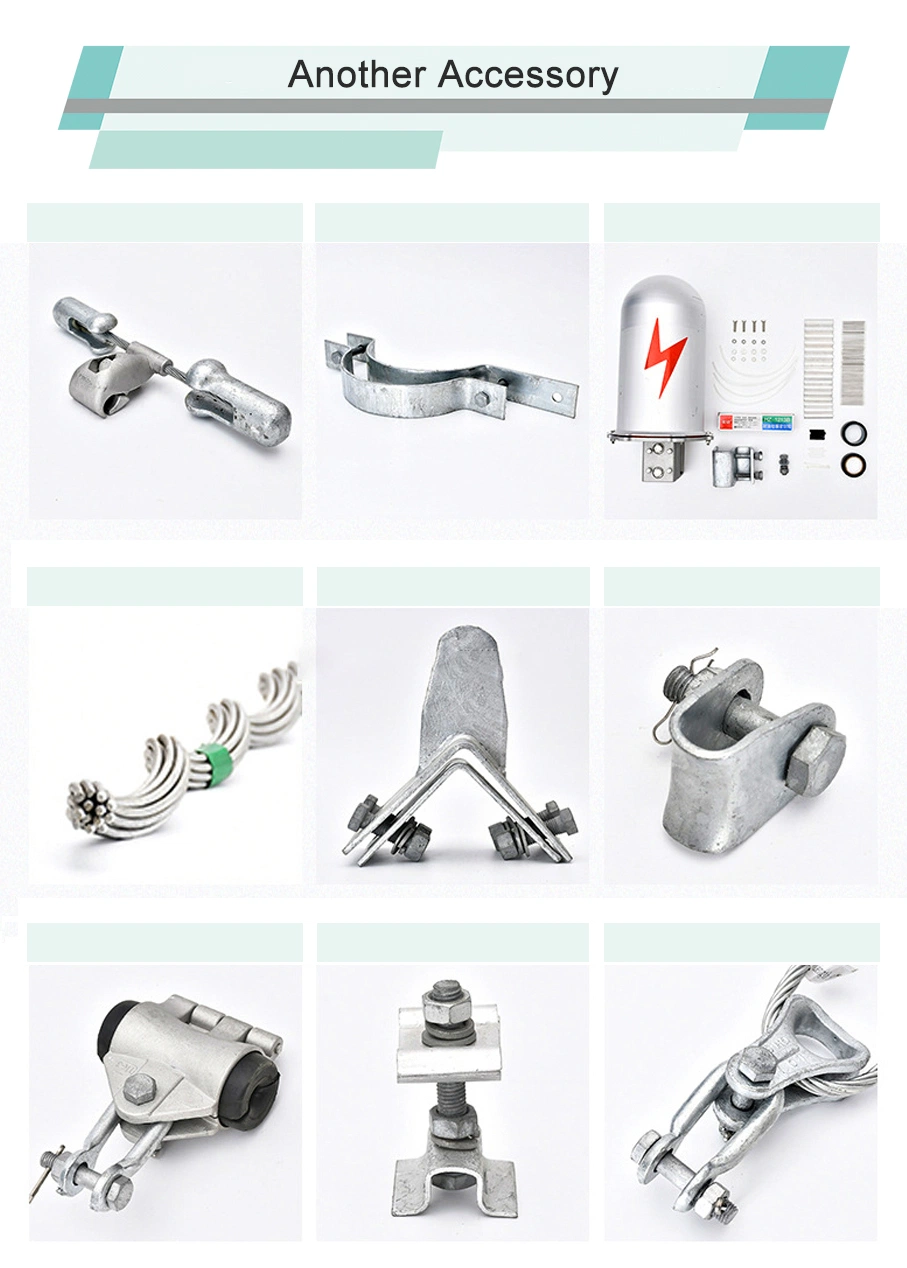 Hot-DIP Galvanized Power/Cable Accessory Down Lead Clamp for Tower/Pole Electric Fitting Line