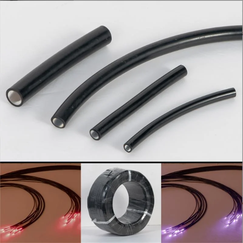 2.0mm Black Skin Light Guide Fiber Plastic Optical Fiber
