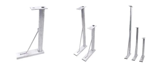 Galvanized Steel Extension Arm Pole Anchor Bracket for Support Fixing