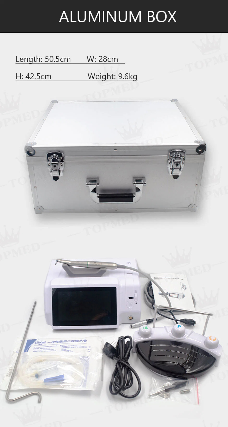 Torque Control Micro Touch Screen Fiber Optic Implant Motor Dental Equipment