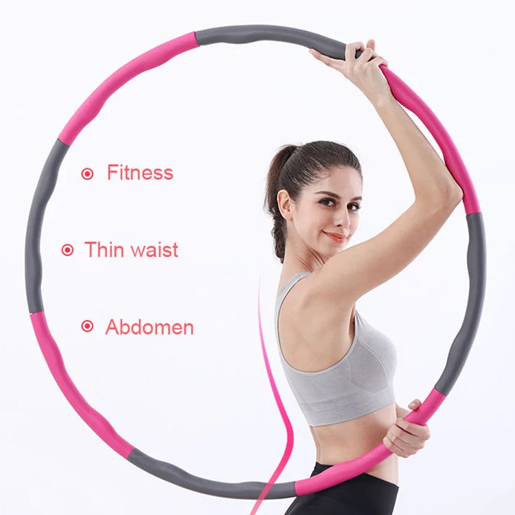 Wholesale 1kg Detachable Adjustable Light Hula Ring Colorful Weighted Exercise Hula Hoops