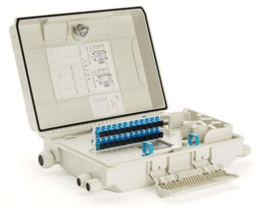 FTTX 24 Core ABS Material Stalling Fiber Optic Distribution Box