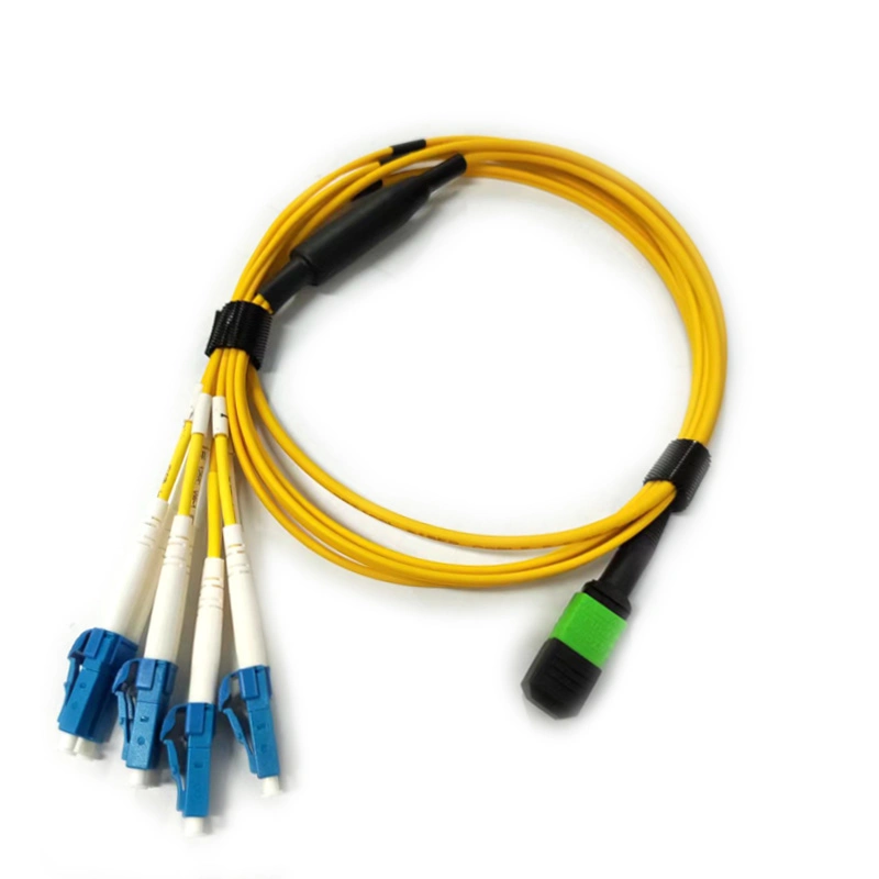 Original Factory MPO MTP Fiber Optic Patch Cord Om3/Om4 MPO Trunk Cable Connector Patch Cord 8 Female to LC Multi Fiber