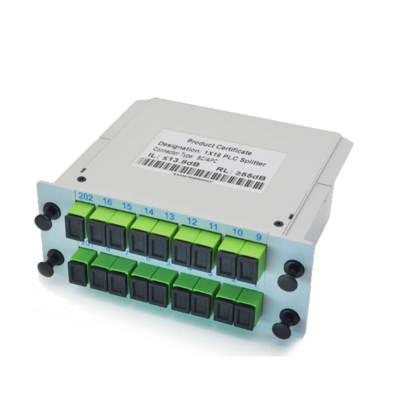 4way 8way 16way PLC Splitter Fbt Coupler 1X2 1X4 1X8 1X16 ABS Box Card PLC Splitter Optic ABS Box PLC 1X8