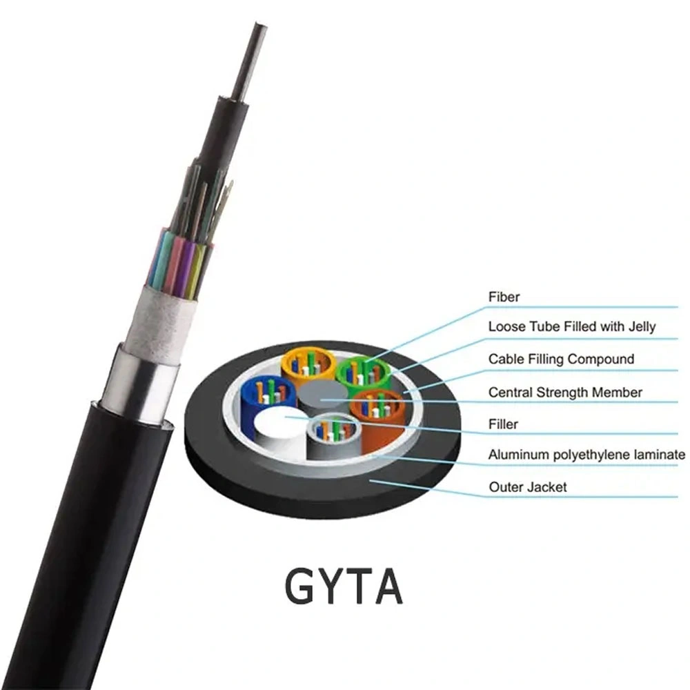 Kolorapus Gyty/GYFTY Fiber Optic Cable Single Mode Cable Outdoor Optical Fibre Cable