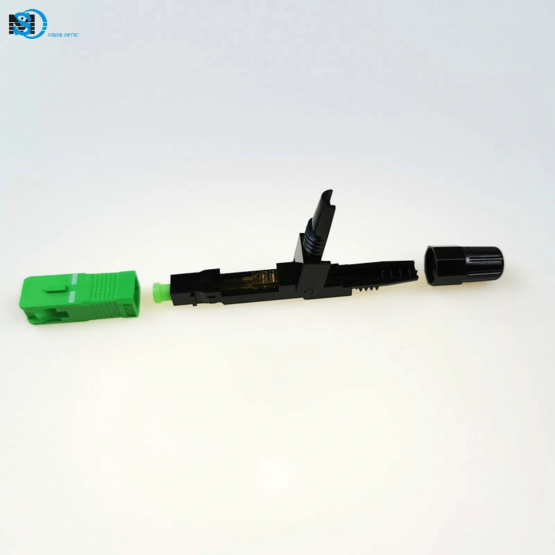 Communication Equipment Sc APC Fiber Optic Fast/Quick Connector for FTTH Cable