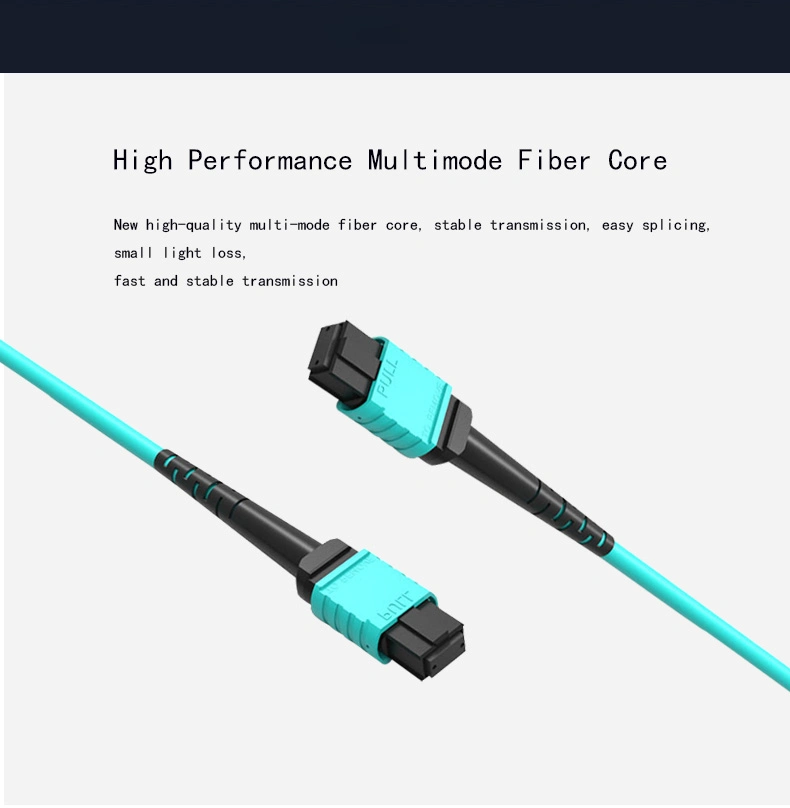 Network Single-Mode/Multi-Mode MPO MTP 0.9mm 2.0mm Optical Fiber Patch Cord Jumper Cable Us Conec MTP-Female or Male Connector