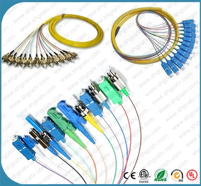 FC/APC-Sc/APC Single Mode Duplex Waterproof Fiber Optical Patch Cord