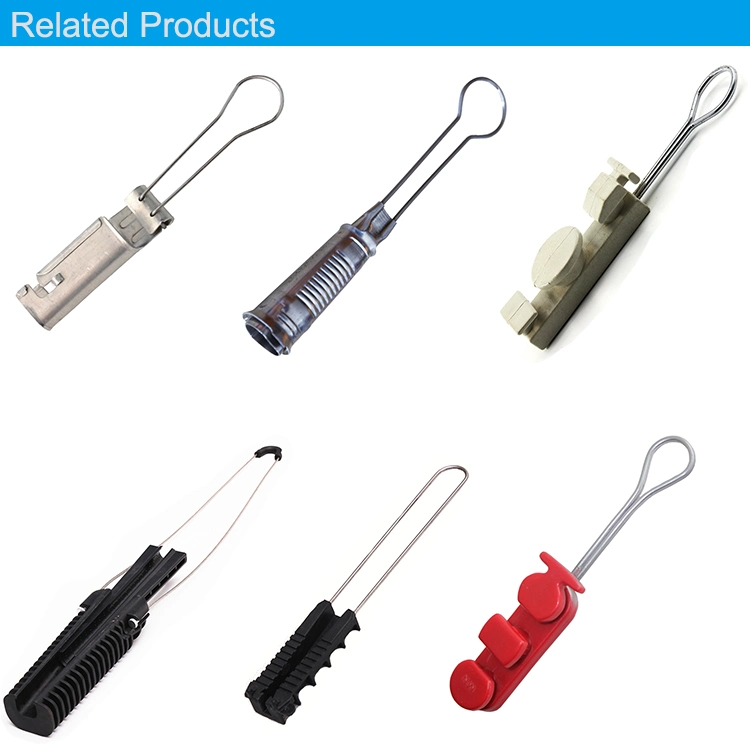 Factory Supply Flat Fiber Optic Electric Cable Anchor Clamp