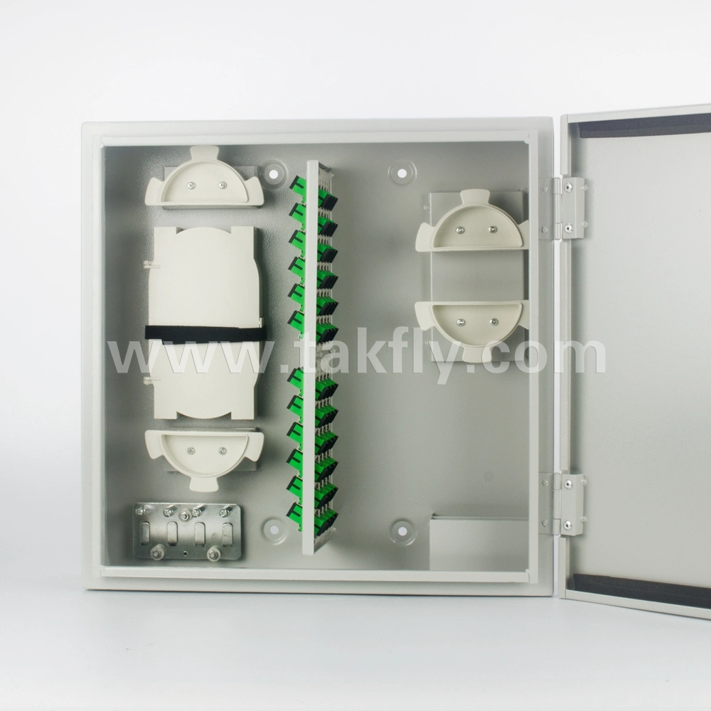 12/36/48/96 Core Indoor/Outdoor Wall-Mount Fiber Optic Patch Panel/ODF