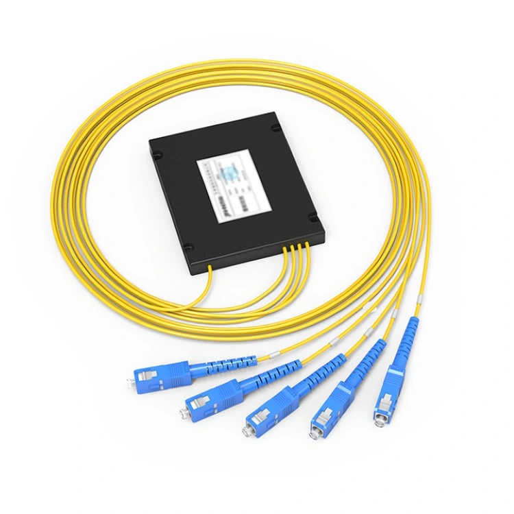 1X4 Optical Fibre Splitter FTTH Fiber Optic PLC Splitter