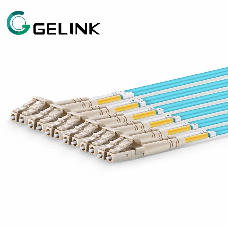 8/12/16/24/72/144fiber Sm/Om3/Om4 Qsfp 40g MPO MTP to 10g LC/Sc Breakout Cable Fiber Optic Patch Cord