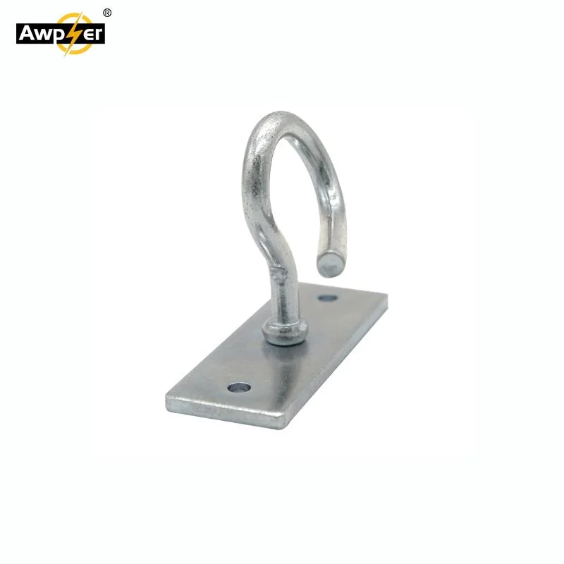 Easy to Install FTTH Cable Clamp for Fiber Optic Cables Metal Draw Hooks C Type Hook with Wall Mounted