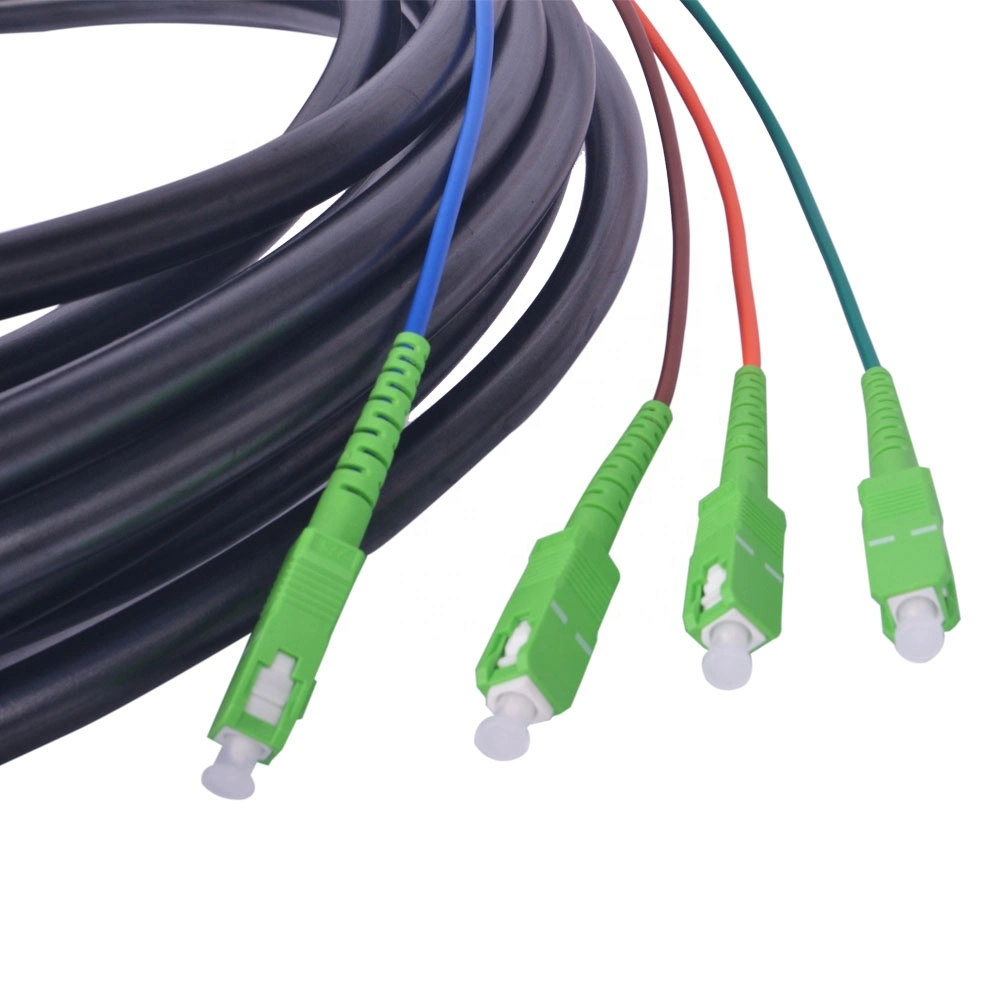 Outdoor Sc LC LC Waterproof FTTH Drop Fiber Optic/Optical Patch Cord Drop Cable Jumper Pigtail