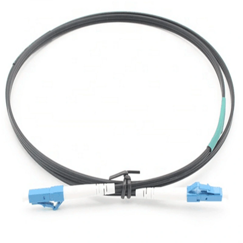 Supply Flat Shape FTTH G657A LSZH Fiber Optical Drop Cable Pigtail Indoor Black FTTH Cable Patch Cord Sc Upc APC