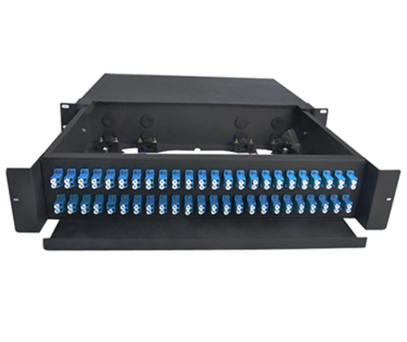 12/24/48 Core ODF Fiber Optical Distribution Frame 1u Rack Drawer Type Fiber Optic Distribution Box