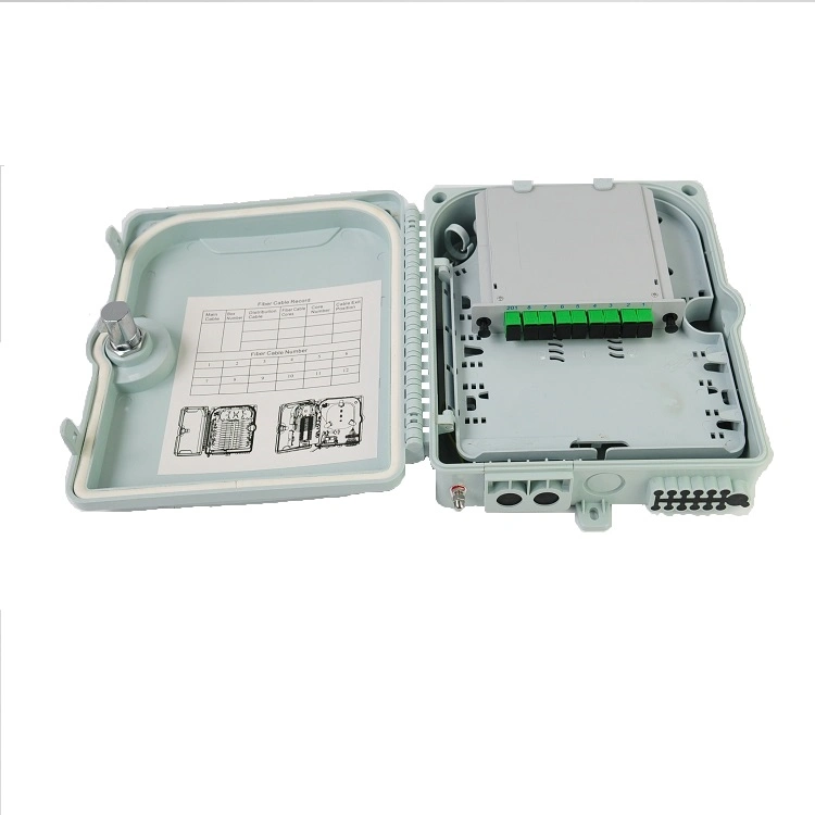 OEM Available 1*8/12/16/24/32/36/48 Core FTTH IP65 PLC Fiber Optic ODF Splitter Distribution Box Outdoor Fiber Termination Boxes