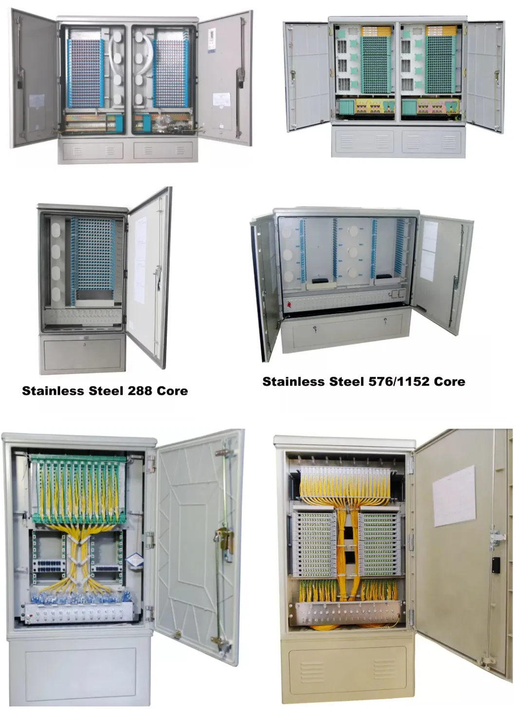 Fiber Cabinet ODF 432 Cores Optical Fiber Distribution Cabinet with Pigtail Adapters