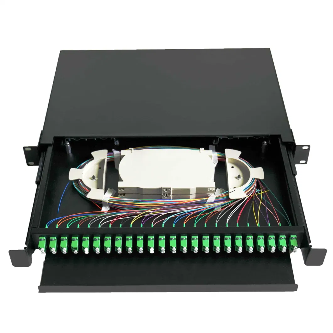 Wall Mounted Indoor 1port FTTH Terminal Box with G652D Fiber and Connector Faceplate Rosette Box Fibre Optic Mini Box