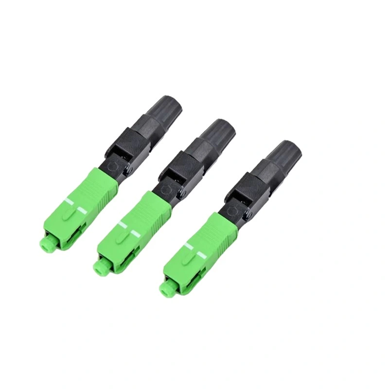 Sc/APC Fiber Fast Connector Sc Fiber Optical Mechanical Connector FTTH Scapc Quick Optic Fiber Connector