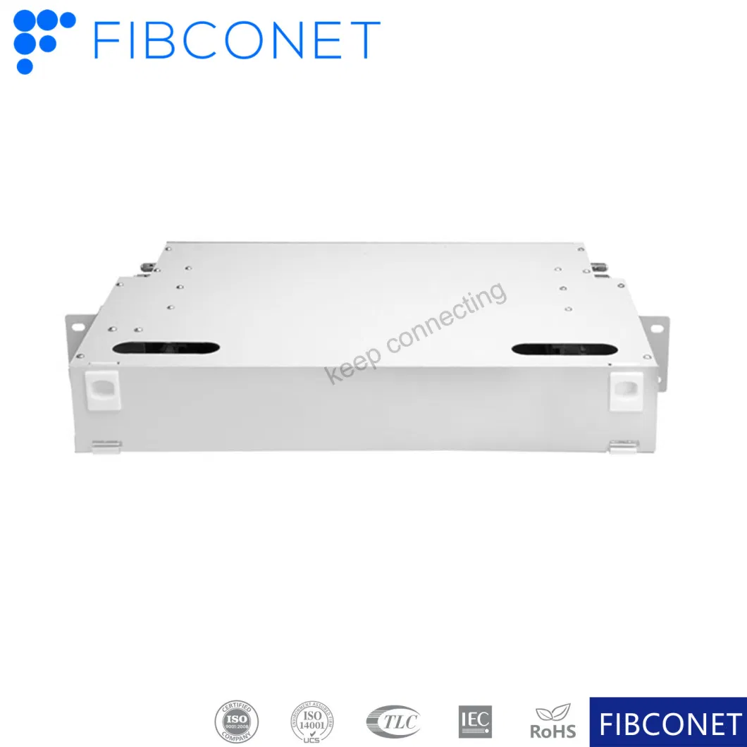 1.0mm Cold-Rolled Steel Patch Panel Rack-Mounted SPCC ODF FTTH Fiber Optic Distribution Frame Manufacturer