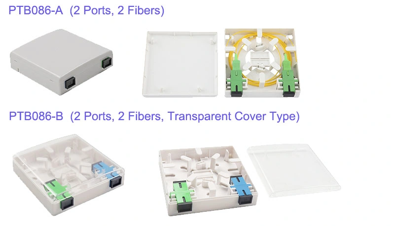 4 Fibers 4 Ports Fiber Optic Cable Termination Box