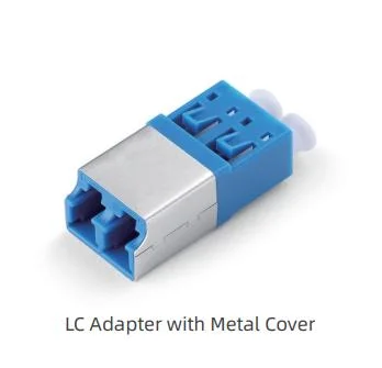 Patented LC Duplex Adapter with Inner Shutter, Traceable, Eye Safety and IP5X Dust-Proof Fiber Optic Adapter #G0004