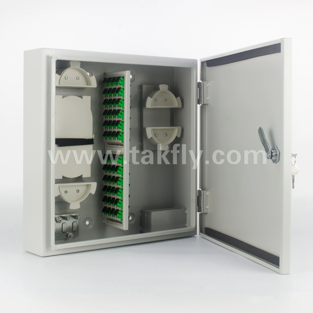 12/36/48/96 Core Indoor/Outdoor Wall-Mount Fiber Optic Patch Panel/ODF