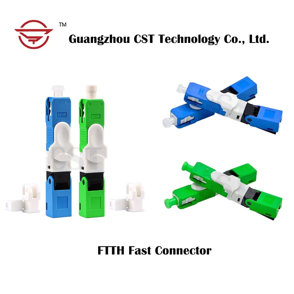 Factory Price Fiber Optic Fast /Quick Connector FTTH Sc/Upc/APC Single Mode Fibra Optica connector Rapido