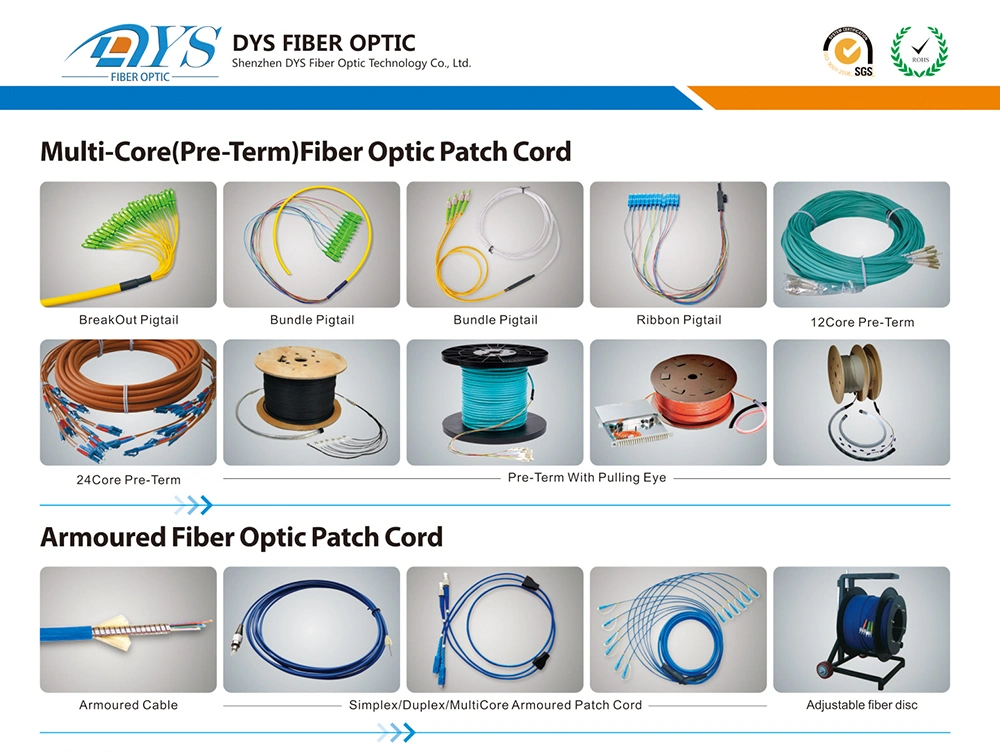 OEM 3m Sc/Upc- Sc/Upc Duplex Single Mode OS2 Indoor Fiber Optical Patch Cord Cable