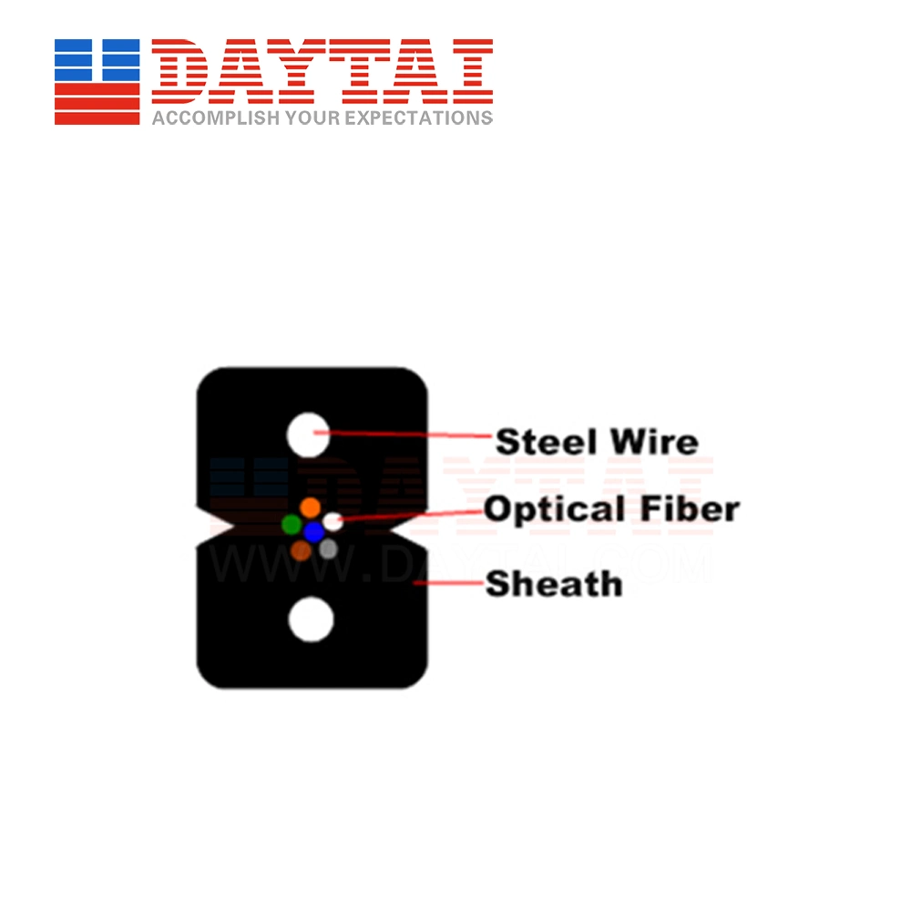 FTTH Gjxh 6 Core Drop Cable G. 657A Fiber